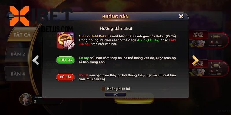 3 công thức đánh Poker XIBET bất bại
