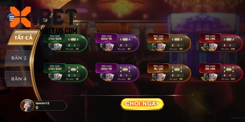 Chia sẻ luật chơi Poker XIBET cần biết