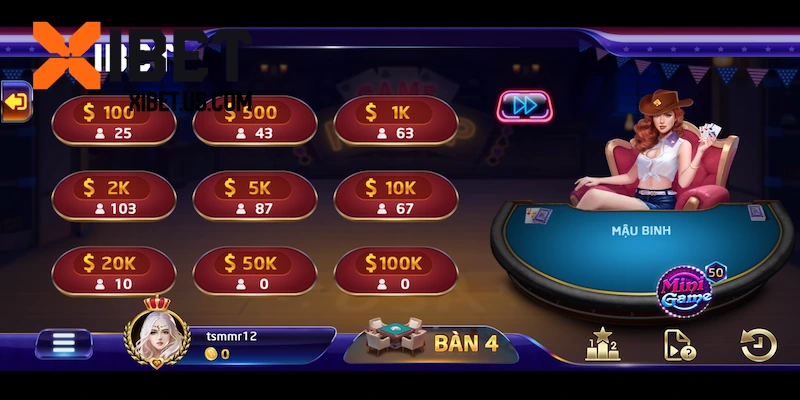 Luật đánh Mậu Binh XIBET cần biết