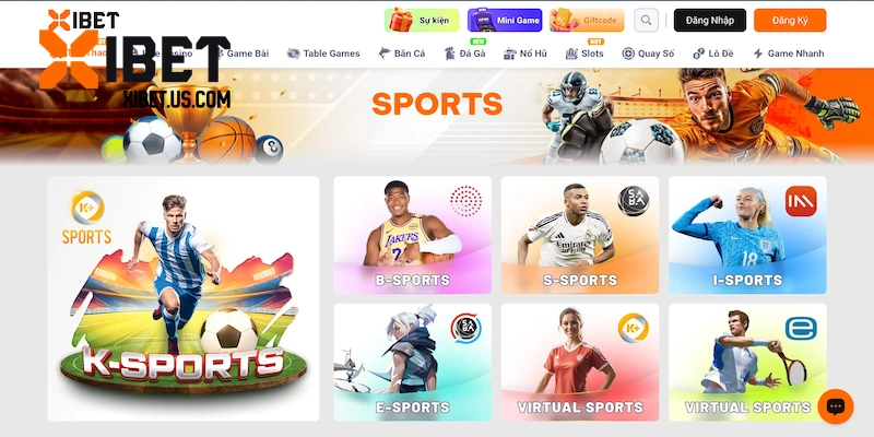 Giới thiệu các sảnh game thể thao tại XIBET