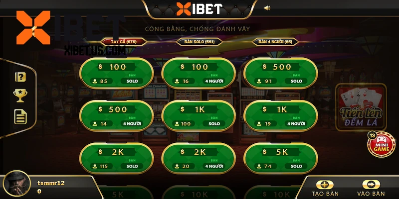 Một vài thông tin về game Tiến Lên Đếm Lá XIBET